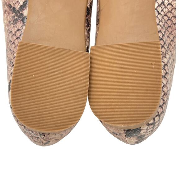 Steve Madden Danni Snakeskin Print Vegan Leather Ballet Flats Women’s Size 6 - Picture 9 of 10